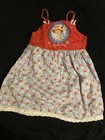 Strawberry Shortcake Dress Rare  Toddler 4t Vintage 2004 Strawberry Aop Adorable