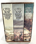 Vintage The Civil War A Narrative Complete 3 Volume 1986 Box Set Shelby Foote