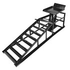 2 Pcs Heavy Duty Auto Car Truck Service Ramps Lifts Hydraulic Lift 5 Ton Jack