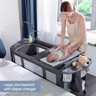 Baby Bassinet Bedside Crib  Pack And Play  Diaper Changing Table