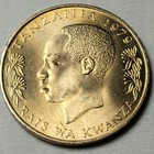 Tanzania - Africa 1979 -  20 Senti Coin - Km 2 - 24mm - Ostrich - Africa