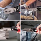 5 Blade Sheet Metal Tools  Duct Crimping Tool For 24-26 Gauge Downspout  Stove