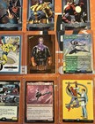 Mixed Brand Marvel Lot Of 23 Gold Holo Full Art Metal Topps Chrome Upper Deck
