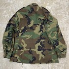 Military Jacket Medium Coat Cold Weather Field Woodland Hood Army Vintage Talon