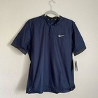 Nike Women   s Short Sleeve Lightweight Softball Windshirt M Team Navy Blue New