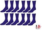 6-12 Pairs Men s Navy Sports Athletic Crew Socks Cotton Size 9-11  10-13