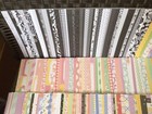 Huge 8 5x11 Scrapbook Paper Lot 345 Sheets many Themes   Patterns new