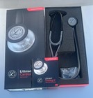 3m Littmann Cardiology Iv Stethoscope  6165  Black-grey  27 