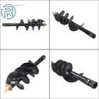 12 Inch X 48 Inch Fab Auger Bit 2 - Inch Hex Collar Skid Steer Attachment Part