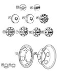 Genuine Mopar Wheel Center Cap Front 68081020ab