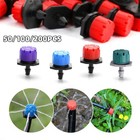 200pcs  1 4  360 Degree Adjustable Irrigation Drippers Sprinklers Emitters Drip