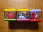 Lot Apple Beach Ball Cat Fisher Price Peek A Boo Block Baby Sensory Toy
