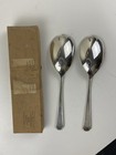 Wm A Rogers Aa Oneida Berkeley Pattern Silverplate Serving Spoons 8 75    2 Spoons