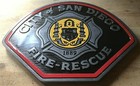 Fire Department San Diego 3d Routed Wood Patch Plaque Sign Custom 