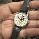 Working Vintage Bradley Mickey Mouse Unisex Watch 1970s Manual Wind 29mm Fit 6in