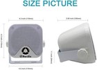 4  Heavy Duty Waterproof Boat Marine Box Outdoor Speakers Surface Mounted Pair 