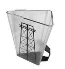 Vtg 1970s Oil Derrick Clear Plastic Water Pitcher Jug Mid Century Modern Mcm