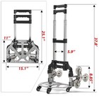 Heavy Duty Steel Stair Climber Hand Truck 2in1 Folding Dolly Cart 330 Lbs Market
