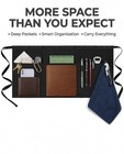 Black Server Apron With 3 Pockets  Waist Apron For Restaurant Staff