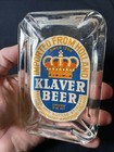 Vintage Rare Klaver Beer Ash Tray Tip Tray Holland Can Bottle Glass