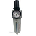 3 4  Compressed Air In Line Compressor Filter   Regulator Combo Piggyback System