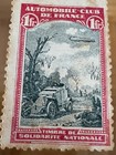 Poster Stamp Cinderella Automobile Club France Airship Zeppelin Aviatik   1913