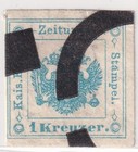 Austria Newspaper Tax Stamps 1860s  Lot - Beautiful Blue   Red Cancels 