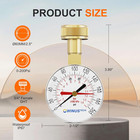 Water Pressure Gauge 3 4  Female 0-200 Psi Pressure Gauge Water Pressure Test Ga