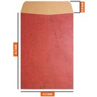 50 Pcs Vintage Envelopes Red Brown Retro Style Kraft Paper Envelope For Mail    