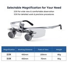 2 5 3 5x Dental Surgical Medical Loupes Magnifier Binocular led 5w Headlight