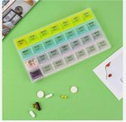 Extra Large Weekly Pill Organizer Medicine Cases Boxs Fit Vitamins 2 Times A Day