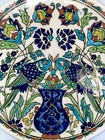 Made In Turkey Kutahya Chini Plate Art Decor Hand Painted Beautiful