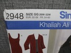Simplicity 2948 Size Ff Misses Sewing Pattern Plus Sz Clothes Khaliah Ali Uncut