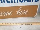 Vtg Lot 1960s Bankamericard Gas Master Charge Credit Card Double-sided Sign