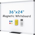 Magnetic Whiteboard dry Erase Board  36 X 24 Inches  Includes 1 Eraser   2 Ma   