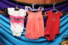 Okie Dokie Gerber Girl Infant Clothing 10 Pc Size 12-24 Month Shirt Pants Onesy