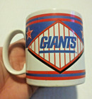 Vtg New York Giants Coffee Cup Tea Mug Blue Red Nfl Collectable By Russ