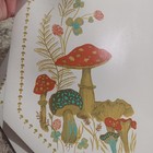 Vintage Mushroom Vinyl Placemat Retro Lot Of 6 Flaws Please See Pics