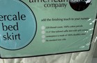 American Baby Company 100  Natural Cotton Percale Ruffled Crib Skirt Cream 52 l 