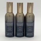 3x Bath   Body Works White Barn  Mahogany Teakwood Home Fragrance Room Spray