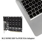 M 2 Nvme Ssd To Pcie X16 Adapter 4 Port Nvme To Pci-e Host Expansion Card Kit