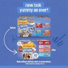 Purina Friskies Shreds Wet Cat Food Variety Pack With Beef Turkey   Cheese 40ct