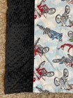 Motorcross Baby Crib Skirt Motorcycle Minky Trim Nursery Bedding