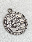 C1876 Seated Liberty Antique Silver Engraved Love Token Coin Charm Monogram