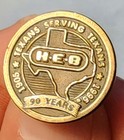 H e b  10k Bronze Texas Pride Rare Pendant 90 Year Commemorative Medal   Pin