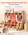 Vevor 2 3 4 5 8-section Kids Coat Locker Wooden Toddler Cubby Storage Organizer