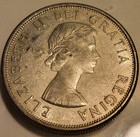 1964 Canada Royal Coat Of Arms 50-cent Coin  80  Silver Canadian Coin  Km  56