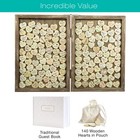 Wedding Guest Drop Top Frame Wedding Guest Book Alternative With 140 Blank Wo   