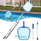 Heavy Duty Pool Skimmer Leaf Rake Net Cleaning Swimming Pool Fine Mesh Netting