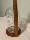 Vintage Thimble Display Case Glass Dome   Wood Base 5 Tier Holds 42 Thimbles Vgc